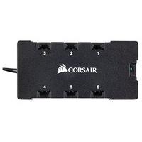 Corsair CO-9050067-WW HD Series HD120 120 mm Low Noise High Pressure Individually Addressable RGB LED Case Fan with Lighting Controller - Black (Pack 