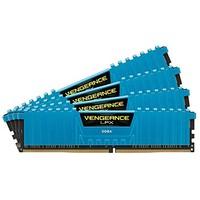 Corsair CMK16GX4M4A2666C16B Vengeance LPX 16GB (4x4GB) DDR4 2666Mhz CL16 XMP 2.0 High Performance Desktop Memory Kit Blue