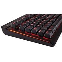 Corsair Gaming CH-9104023-UK STRAFE Cherry MX Silent Red Backlit Mechanical Gaming Keyboard UK - Black