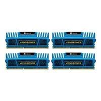 Corsair 16GB (4x4GB) DDR3 1600MHz Vengeance Blue CL9 (9-9-9-24) 1.5V Memory Kit
