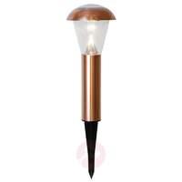 Copper-coloured LED solar lamp Sarina 36 cm