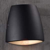 Coxs  beautifully shaped black outdoor wall lamp