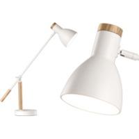 Cohen Table Lamp, White and Natural Oak