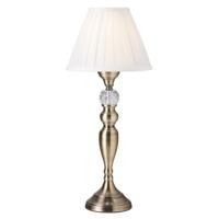 Contemporary Antique Brass and Glass Touch Dimmable Lamp