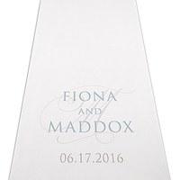 Contemporary Vintage Personalised Aisle Runner