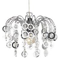 Contemporary Waterfall Chandelier Pendant Shade with Clear Acrylic Beads