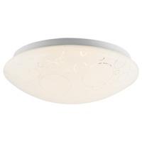 Contemporary LED Bathroom Ceiling Light with Decorated White Diffuser Shade
