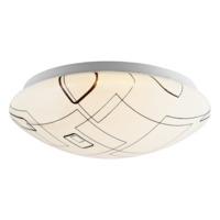Contemporary Circular LED Bathroom Ceiling Light with White Diffuser