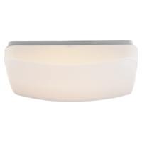 Contemporary Square LED Ceiling Light Fitting with Opal White Shade