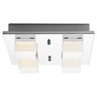Contemporary LED Flush Ceiling Light Fitting in Polished Chrome
