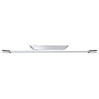 Contemporary Chrome Plated Kitchen 2 x 28watt Fluorescent Ceiling Light Fitting