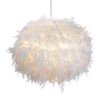 colours melito white feather ball light shade d40cm