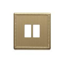 Colours Brass Effect Switch Front Plate