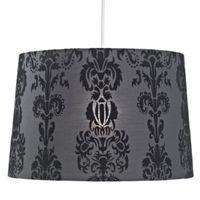 Colours Cerys Black Damask Light Shade (D)13.7cm