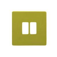 colours lime switch front plate