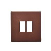 colours mocha switch front plate