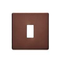 Colours Mocha Switch Front Plate