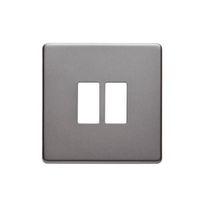 Colours Slate Grey Switch Front Plate