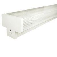 colours fluorescent twin batten light with diffuser l615mm