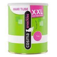 cosma snackies xxl maxi tube saver pack white fish 3 x 110g