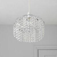 Colours Carbucca Clear Crystal Effect Beaded Spiral Light Shade (D)30cm