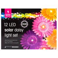 Coloured Daisy Solar Light Set