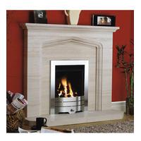 Corton Limestone Fireplace Package With Electric Fire