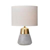 Concrete & Brass Table Lamp