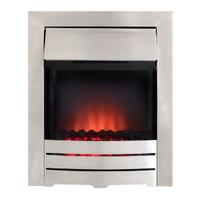 Colorado Brushed Steel Electric Inset Electric Fire