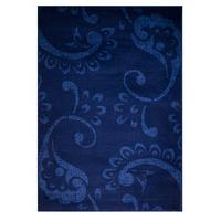 Contemporary Blue Paisley Floral Rug 160x230cm