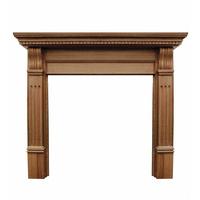 corbel solid oak wide opening surround from carron fireplaces