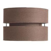 Colours Duo Chocolate 2 Tier Lamp Shade (D)22cm