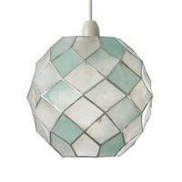 Colours Maringa Duck Egg Diamond Lamp Shade (D)22.5cm