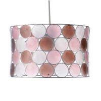 Colours Gilort Pink & Natural Circles Lamp Shade (D)29cm