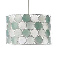 Colours Gilort Duck Egg Circles Lamp Shade (D)29cm