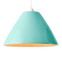 Colours Cruse Duck Egg Painted Lamp Shade (D)35cm