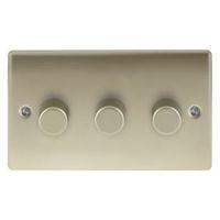 Colours 2-Way Pearl Nickel Effect Dimmer Switch
