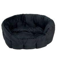 cosy panther pet bed black 80 x 60 x 24 cm l x w x h
