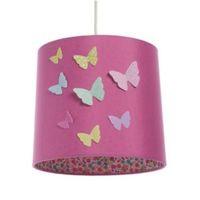 Colours Pink Butterflies Light Shade (D)23cm