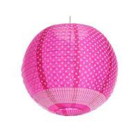 Colours Suisei Pink Printed Polka Dot Pendant Light Shade (D)350mm