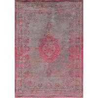 Contemporary Distressed Pink Flatweave Rug - Louis De Poortere 280x360