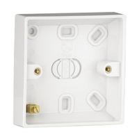 Contractor switch & socket 1 Gang 16mm Surface Pattress Box - E22010