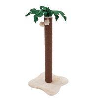 coco palm cat scratching post brown beige