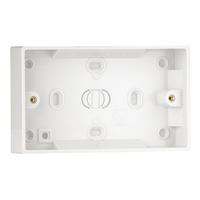 Contractor switch & socket 2 Gang 25mm Surface Pattress Box - E22012