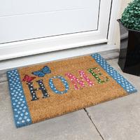 Coco Blue Polka Dots Home Pattern Doormat 019