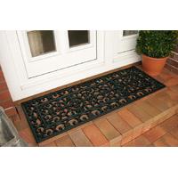 Coco Extra Long Black French Door Mat 60 x 120cm 0149