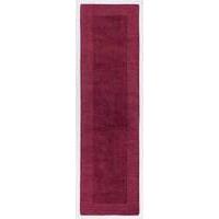 contemporary raspberry wool rug tuscany 60x230