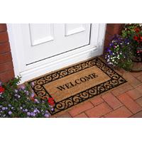 Coir Welcome Scroll Doormat Coco 045 45cm x 75cm