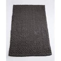 cotton bobble bath mats steel grey