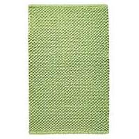 cotton bobble bath mats leaf green